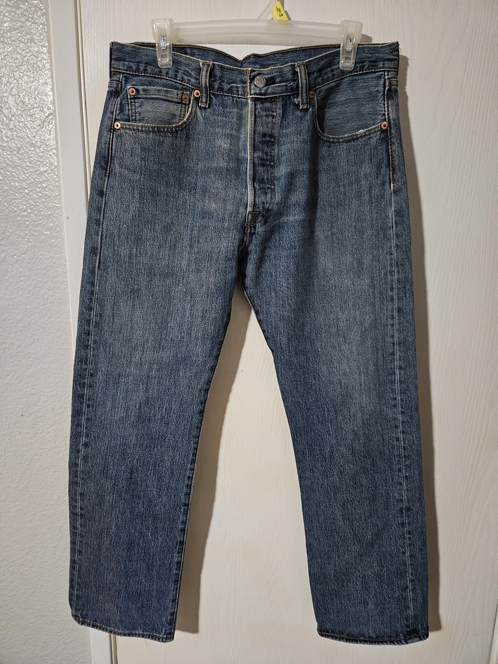 Levi's 501 Original Fit Jeans Men's 34x30 Classic Stonewash Blue Straight Leg